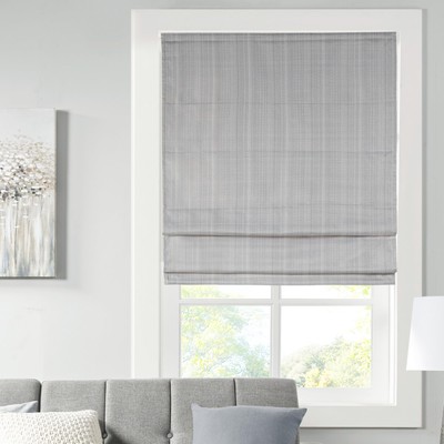 Madison Park Galen Cordless Roman Shades - Fabric Privacy Single Panel-image