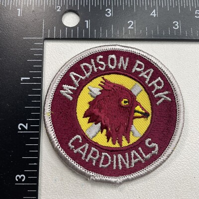 Vtg MADISON PARK High School CARDINALS Roxbury Maryland Patch 28R1-image