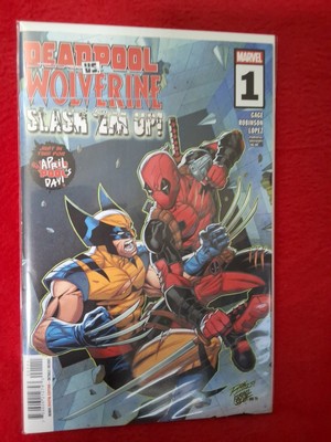 DEADPOOL VS WOLVERINE SLASH EM UP #1 NM X-MEN LOGAN WADE MADRIPOOR MARVEL COMICS-image