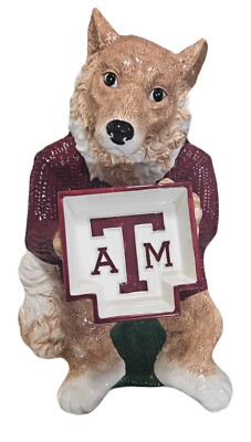 Vintage 2003 Texas A&M Mascot Reveille Chips And Dip Tray Aggies Gig Em Maroon-image