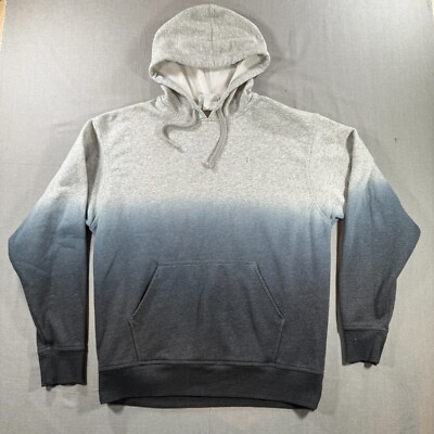 Champion Pullover Hoodie Mens Large Gray Hombre Dip Dyed Fleece Sweatshirt-image