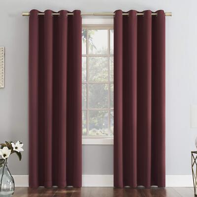 Sun Zero Soho Blackout Energy Efficient Grommet Curtain Single Panel 54