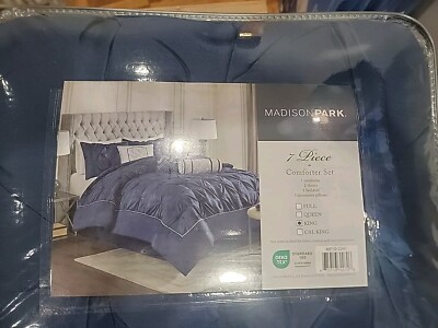 Madison Park 7 Piece Comforter Set with Shams  King Size Bedding Set-image