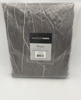 Madison Park Andora Back Window Rod Curtain, 1-Panel Pack, 50W X 84 L new-image