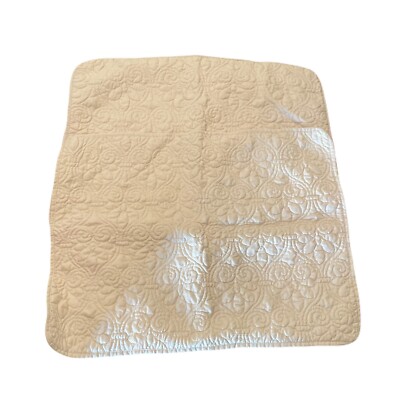 MADISON PARK Quebec Quilted 2 Pc. Pillow Sham Ivory 20.5”x26”-image