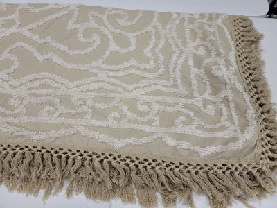 Madison Park Laetitia Medallion Fringe 3-Pc.  Full/Queen Quilt Set Taupe-image