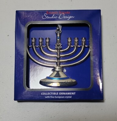 Regent Square Studio Design Happy Hanukkah Collectible Ornament-BRAND NEW-image
