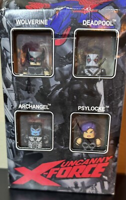 Uncanny X-Force Minimites Figures Wolverine, Deadpool, Archangel, Psylocke-image