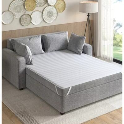 Madison Park Essentials Frisco Quilted Waterproof Sofabed Mattress Pad, Full-image