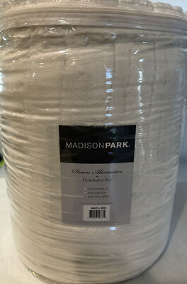 ⚡️Madison Park Fur Down Comforter Mini Set in Ivory BASI10-0255 (King/Cal-King)-image