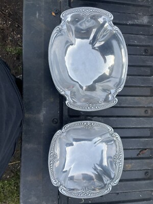 PEWTER. Vintage Juan Vela Studio Serving Bowl, by Wilton Armetale Set Of 2-image