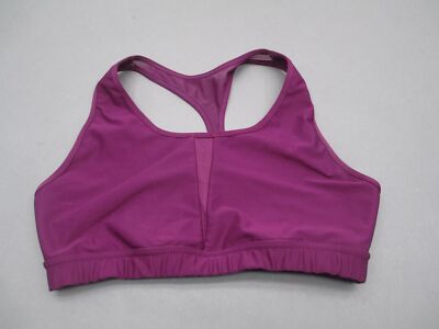Dip Size XL Womens Purple Athletic Wireless Unpadded Sports Bra 6i-image
