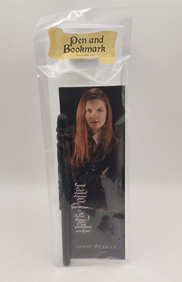Universal Studios Harry Potter Ginny Weasley Wand Shaped Pen with Bookmark NEW-image