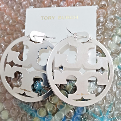 TORY BURCH MILLER Double T SILVER Earrings-image