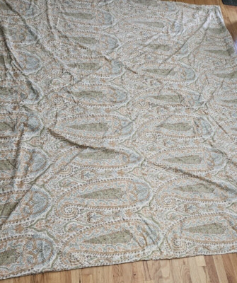 Pottery Barn Caesarea Paisley King Duvet Cover Multicolor Boho Cotton-image