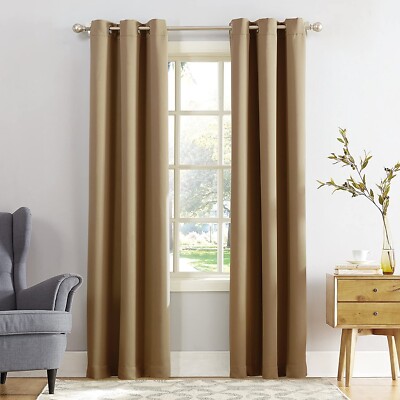 New Sun Zero Easton Energy Saving Blackout Grommet Curtain Panel, 40