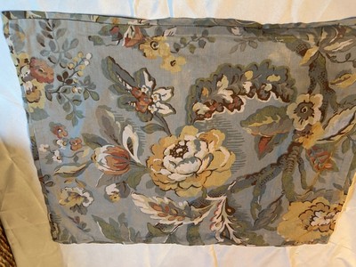 Pottery Barn Vanessa 1 Euro Sham & 1 Standard Sham Green Floral  GreatCondition-image