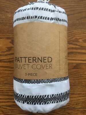 ienjoy Home Duvet Cover Set Patterned Full Queen Light Gray - 33912-image