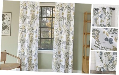  Remi Floral Leaf Print Blackout Grommet 40