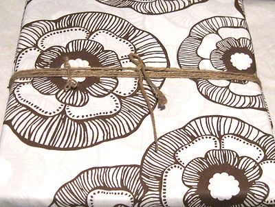 Pottery Barn Dorm Duvet Cover Twin Size Mini Fleur Organic Coffee Brown Espresso-image