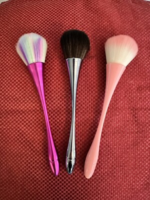 Large Makeup Brush Powder Blush Foundation Dip Nail 3 Colors Available US SELLER-image