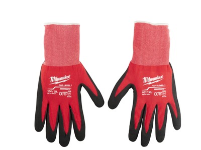 Milwaukee 48-22-8903 X-Large Nitrile Dipped Work Gloves, Red-image