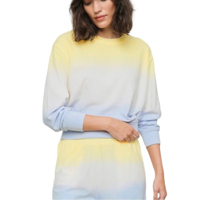 NWT Rails Ramon Sky Blue Dip Dye Long Sleeve Crew Neck Sweater LARGE-image