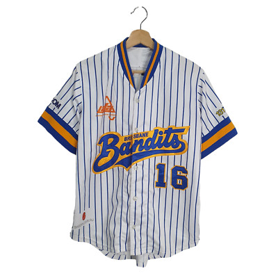 Gabba Brisbane Bandits ABL Size M #16 Signed Logan Wade Baseball Jersey Shirt-image