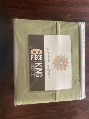 Ienjoy Home Premium Brushed microfiber 6 Piece Sheet Set - Green-image