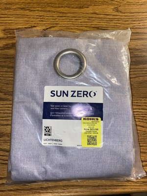 Lichtenberg Sun Zero Duran Thermal Total Blackout Grommet Single Panel Grey-image