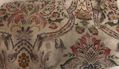 Pottery Barn Ivana Full Queen Duvet Cover Cotton Floral Multi Color # 7181-image