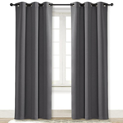 NICETOWN Soundproof Thermal Insulated Blackout Curtain Thermal Insulated Solid G-image