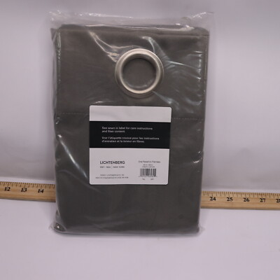 Lightenberg Becca Energy Efficient Grommet Curtain Panel Set Gray 40