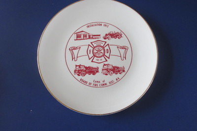 Vtg MCP - Madison Park Fire Co. Installation 1972 Collector Plate -image