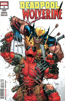 DEADPOOL WOLVERINE #3 NM SPIDER-MAN X-MEN X-FORCE LOGAN VS WADE MARVEL COMICS-image