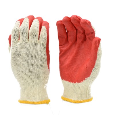 3106-10 String Knit Palm, Latex Dipped Nitrile Coated Work Gloves For General...-image