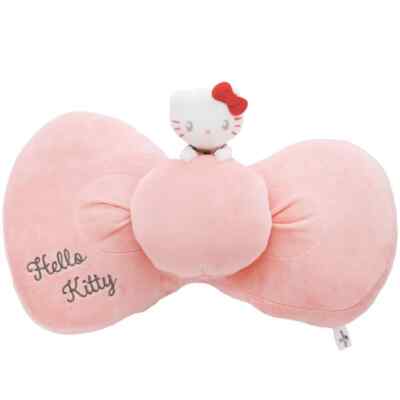 [Universal Studios] Hello Kitty  Ribbon-shaped cushion, pink From JP NEW-image