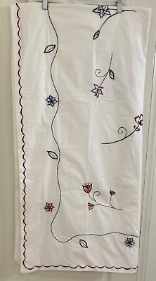 Pottery Barn Duvet Full/Queen Palisades Bedding Floral Beaded-image