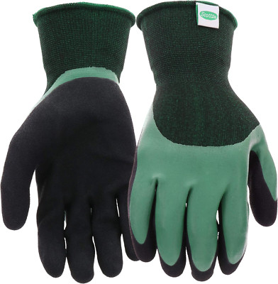 Work Gloves Polyester Latex Crinkle Crinkle Palm Dipped Textured Double Dipped  -image