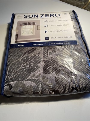 Sun Zero Room Darkening Valance Mayfair 54 X 18 zac-image