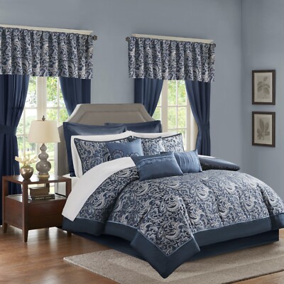 Madison Park Essentials Brystol 24 Piece Room Comforter All Season Bedding-Set-image