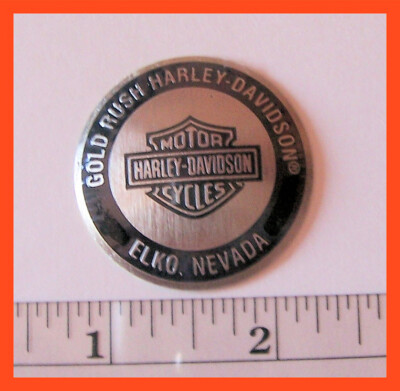 GOLD RUSH HD ELKO NV LARGE DOME HARLEY DAVIDSON DEALER DEALERSHIP OIL DIP DOT-image