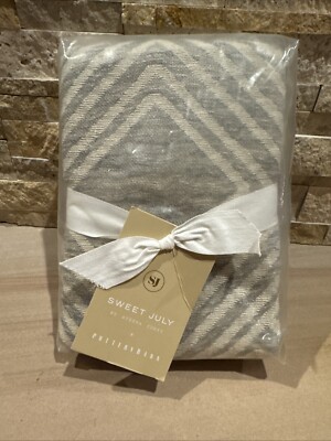 Pottery Barn Sweet July Ayesha Curry Geometric Euro Sham Gray New Tags Sold Out-image