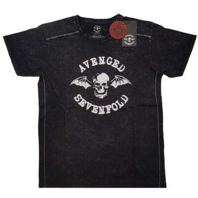 Avenged Sevenfold - Logo Dip Dye - Black t-shirt-image