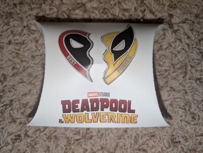 Deadpool & Wolverine Friendship Enamel Pins Dave and Busters Promo NEW OFFICIAL-image