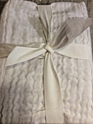 Pottery Barn Cloud Linen Cotton Handcrafted Standard Sham White NEW! Soft Airy-image