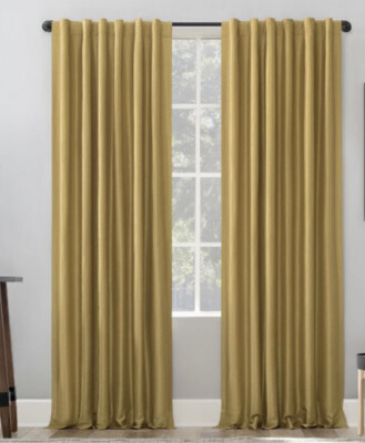 Sun Zero Evelina Faux Dupioni Silk Thermal Extreme 100% Blackout Back Single-image