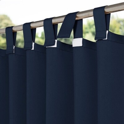 NICETOWN Patio Door Navy Blue Curtains Waterproof 95