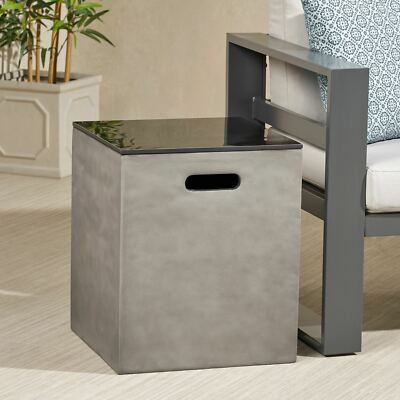 Marvel Outdoor Modern Tank Holder Side Table-image