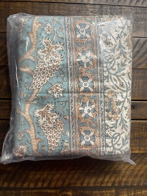Pottery Barn Selena Kalamkari Queen Duvet Cover NWOT-image